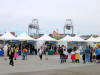 Photo of grand opening booths