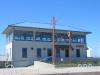 Photo of train tower exhibit building
